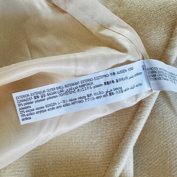 New With Tags ZARA Oversized Cream Coat - Picture 11 of 14